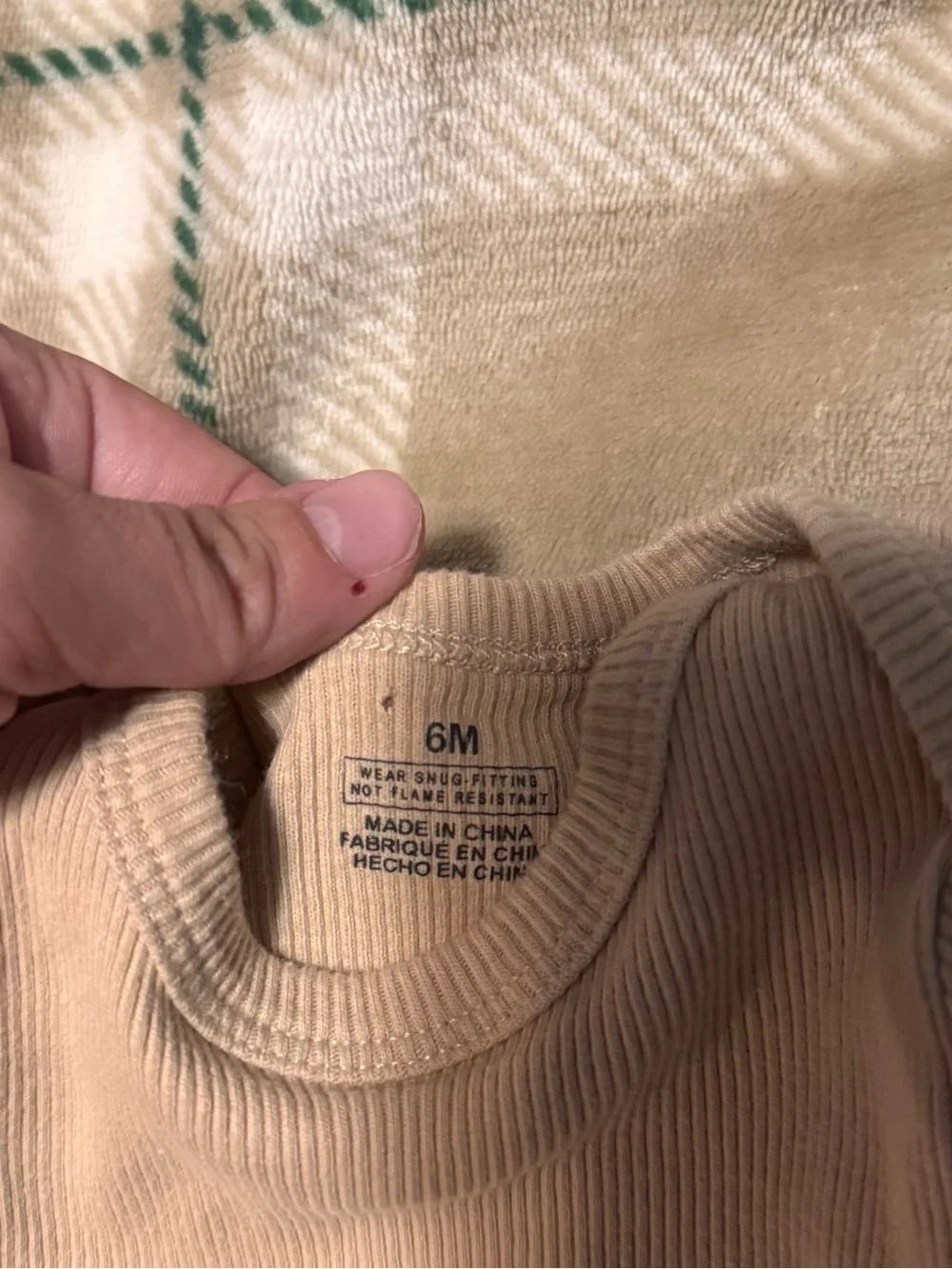 Neutral Ribbed Short-Sleeve Baby One-Piece Bodysuit - Beige